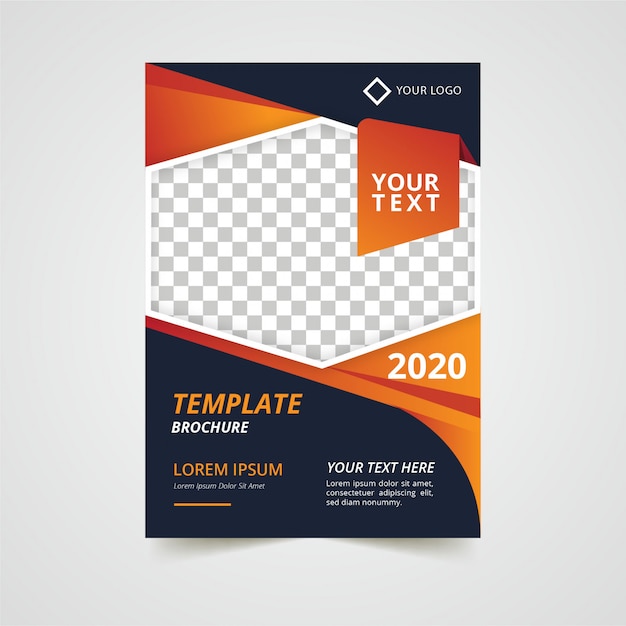 Flyer modern template design