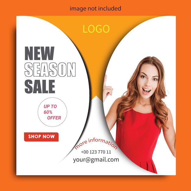 A flyer for a new season sale.