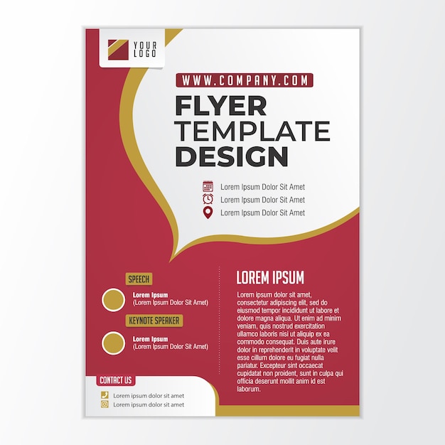 Flyer pamphlet template design business