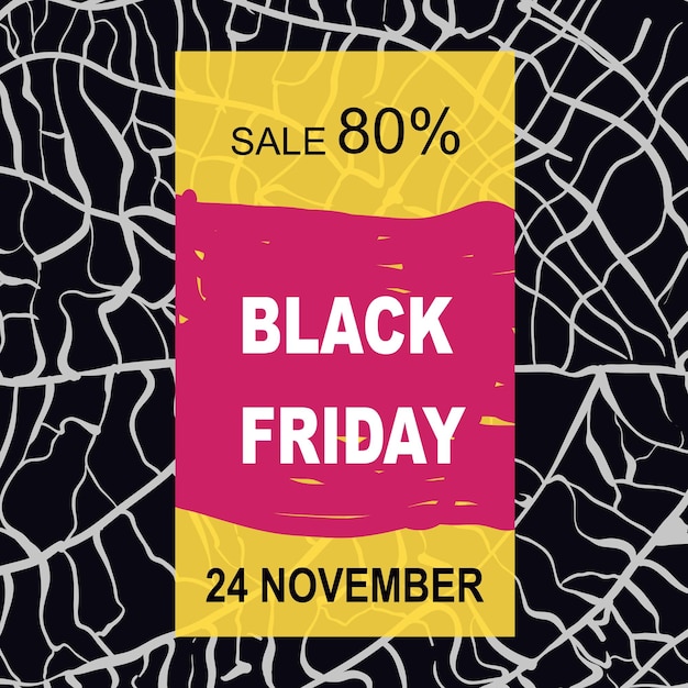 Flyer for the sale of Black Friday in November