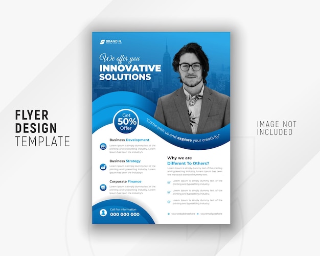 Flyer solution modern business and promotional design template