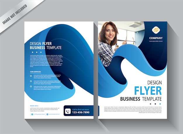 Flyer template for cover annual report