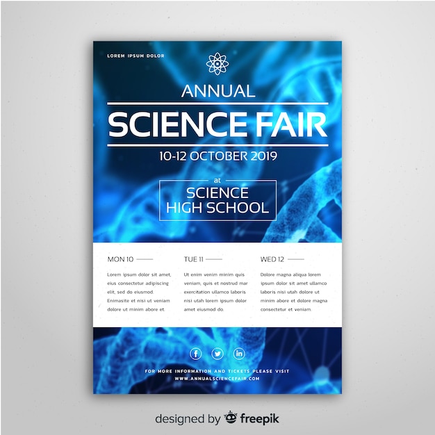 Flyer template for science fair