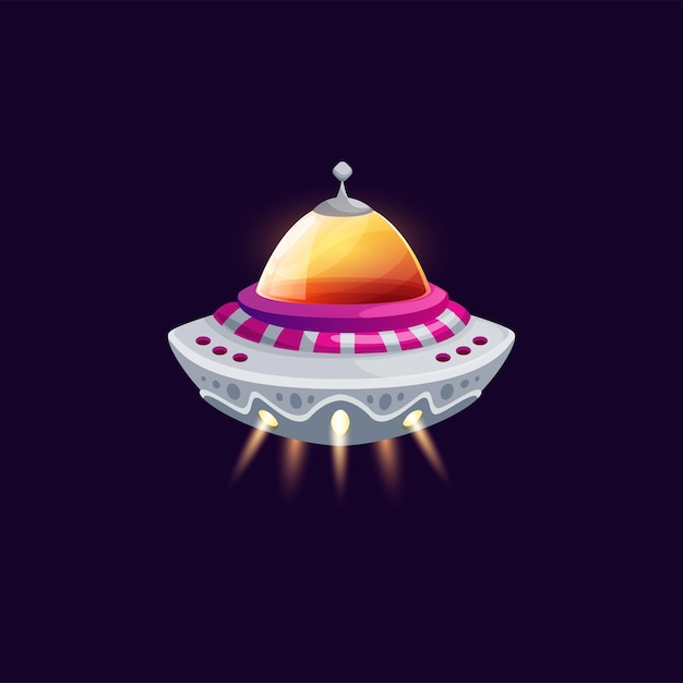 Flying saucer isolated alien space ship spacecraft