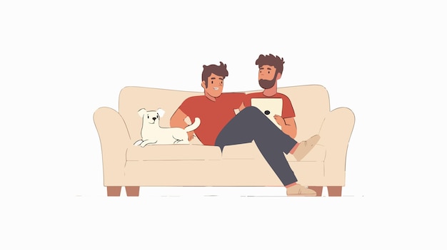 Focused Guy with Dog Male Owner and Domestic Animal Connection