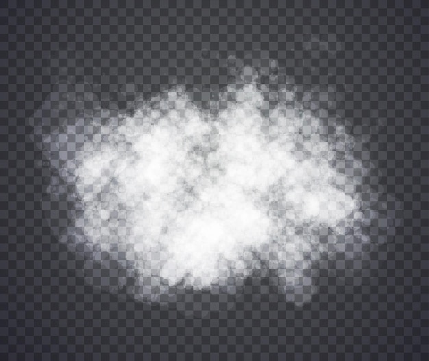 Fog or smoke. Illustration isolated on transparent background. Graphic concept for your design