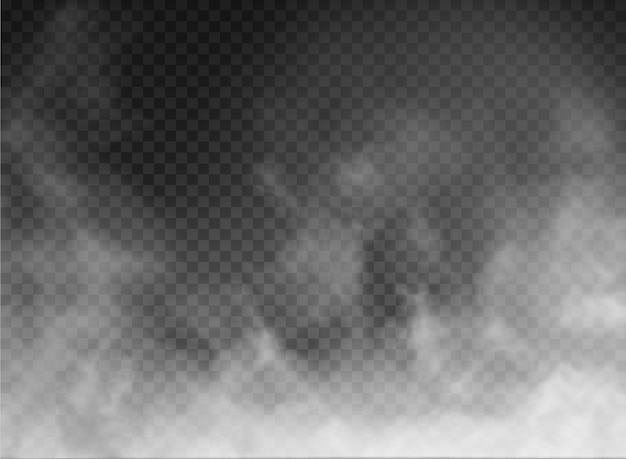 fog and smoke isolated on transparent background