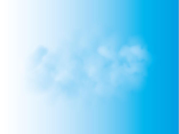 Fog or smoke isolated transparent special effect White vector cloudiness mist or smog background Vector illustration