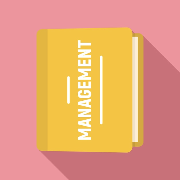 Folder management icon Flat illustration of folder management vector icon for web design