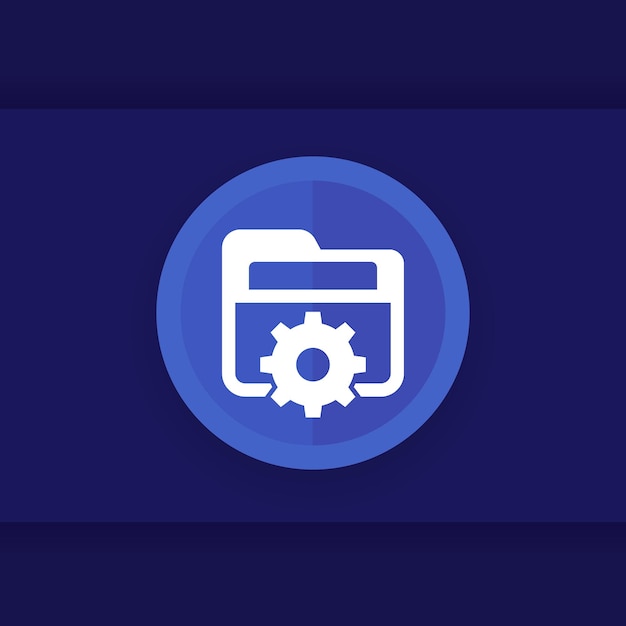 Folder settings icon for web