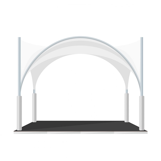 Folding tent marquee pavilion illustration