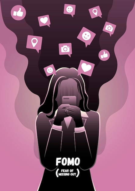 Vector fomo or the fear of missing out