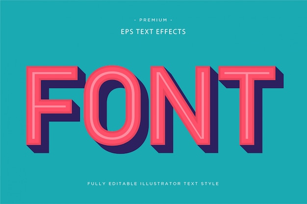 Font 3d text effect - 3d text style