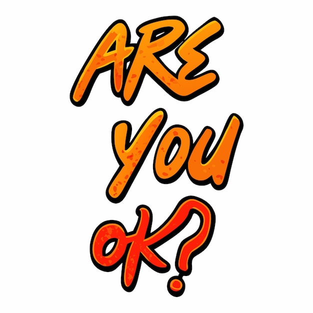 Font design for word are you ok 13