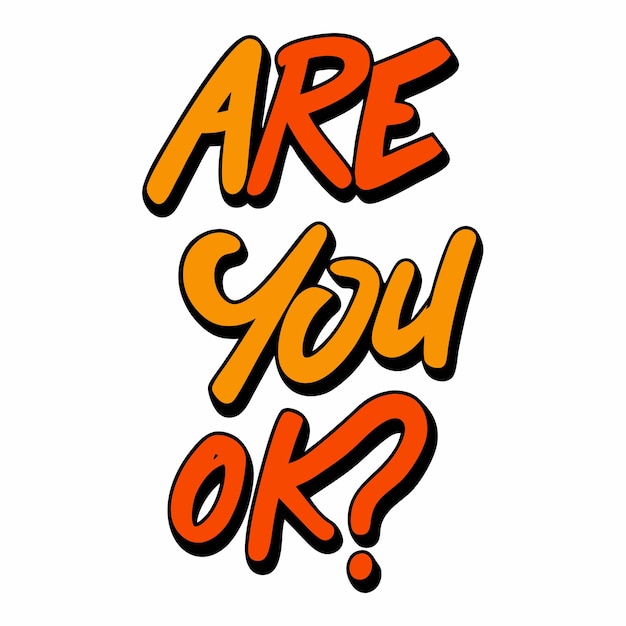 Font design for word are you ok 27