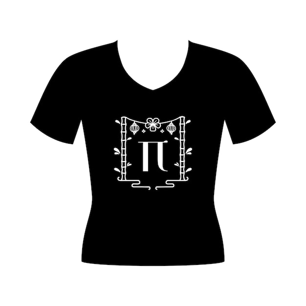 font icon black t shirt design