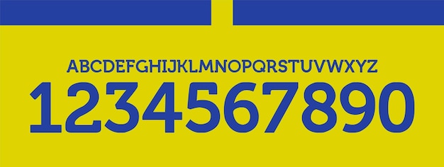 font vector al nassr 2022 world cup font football sports style letters and numbers for soccer team