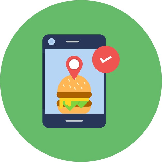 Food App Flat Illustration