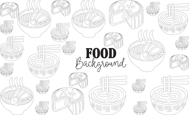 Food Background, Asian food background