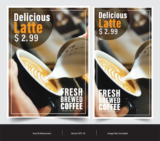 food banner template set for advertising