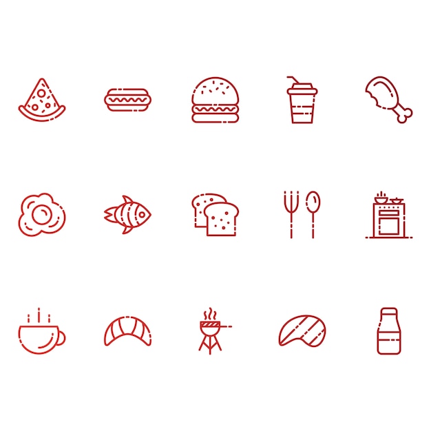 Food and Beverages Icons