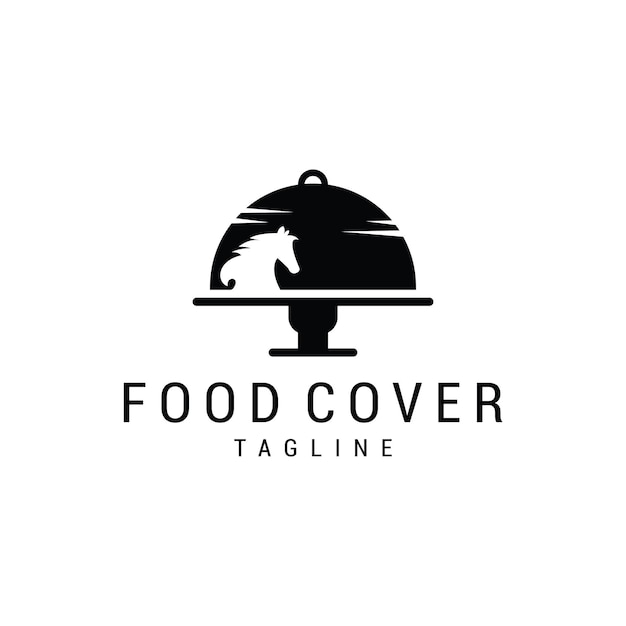 food cover logo icon design template premium vector Premium Vector