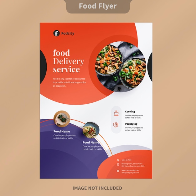 Food Delivery Service Flyer Design