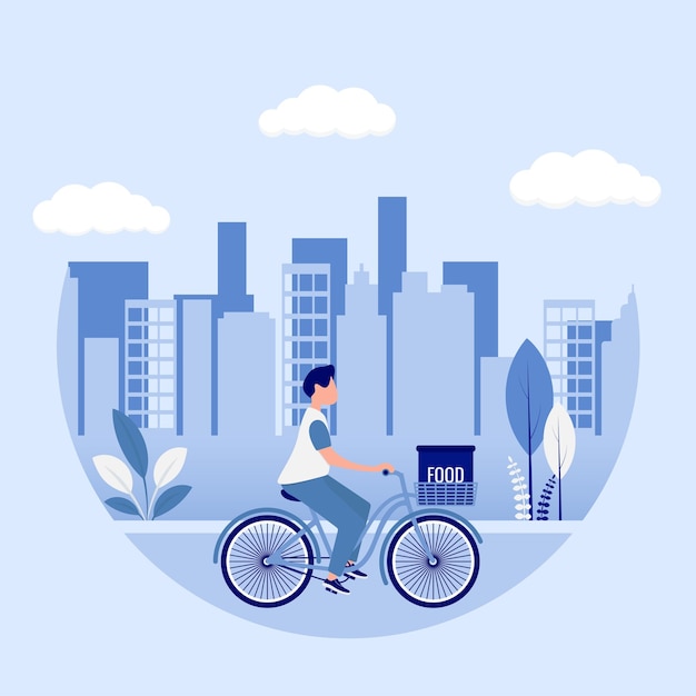 Food delivery vector illustration