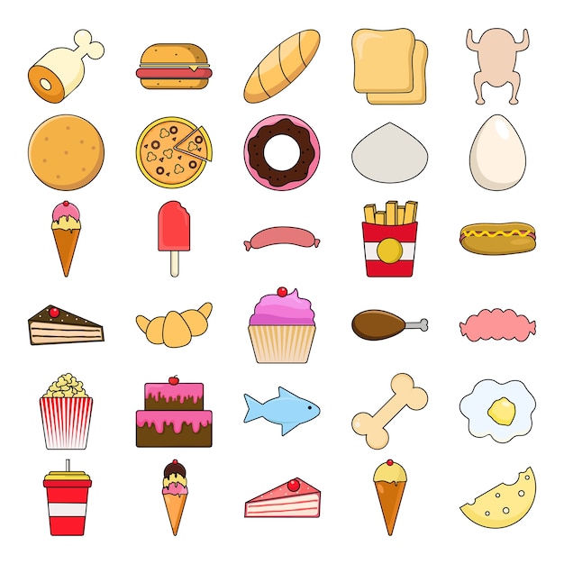 Food And Drink Icon Set