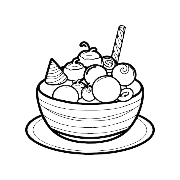 Food Drink amp Sweets coloring pages Food Drink amp Sweets outline for coloring book