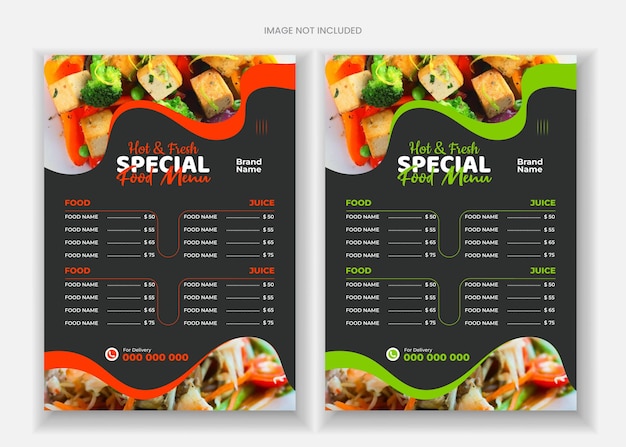 Food Flyer Design And Food Menu Design