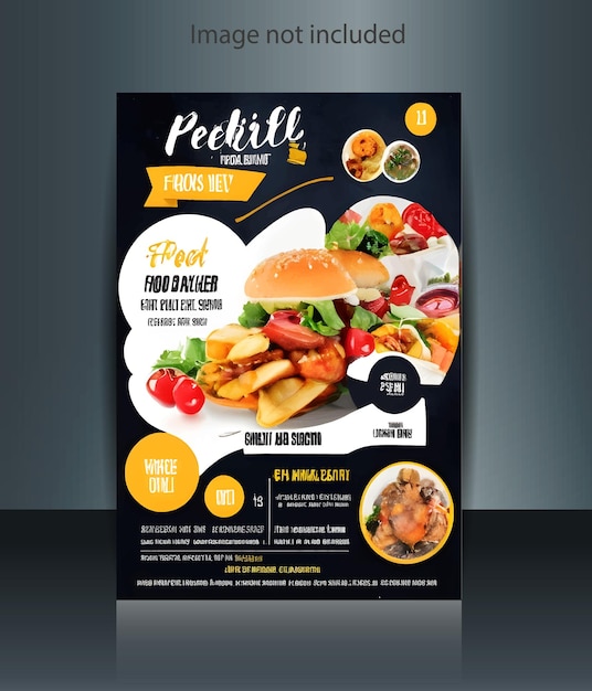 Vector food flyer design