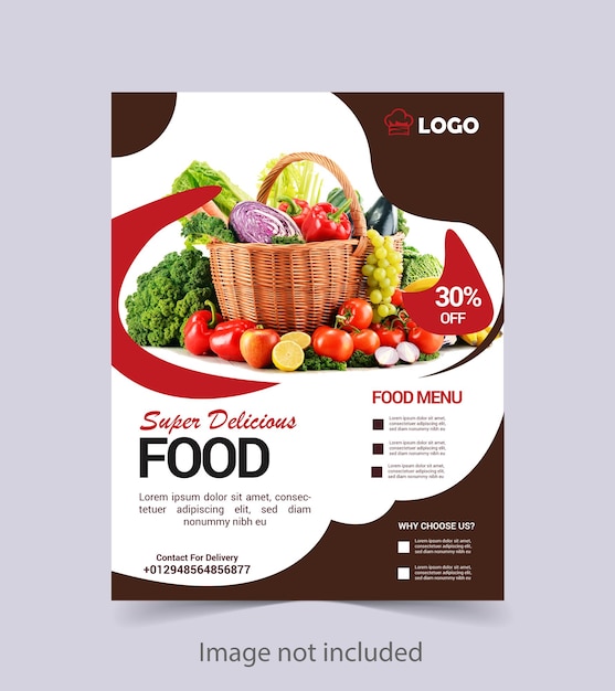 food flyer and post design