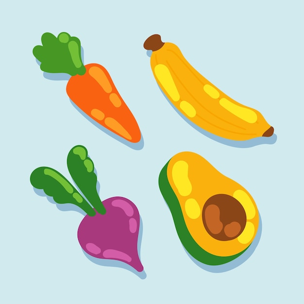 Food healthy icon collection