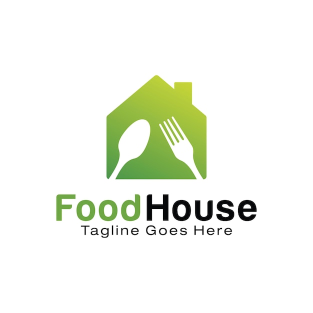 Food House logo design template