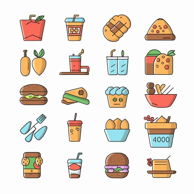 Food Icon vector set