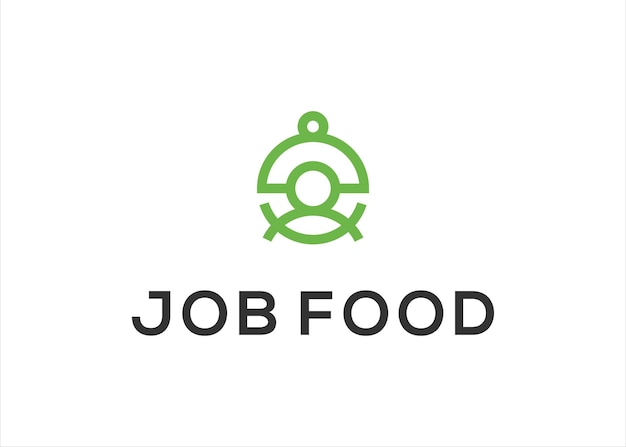 Food job logo design vector illustration template