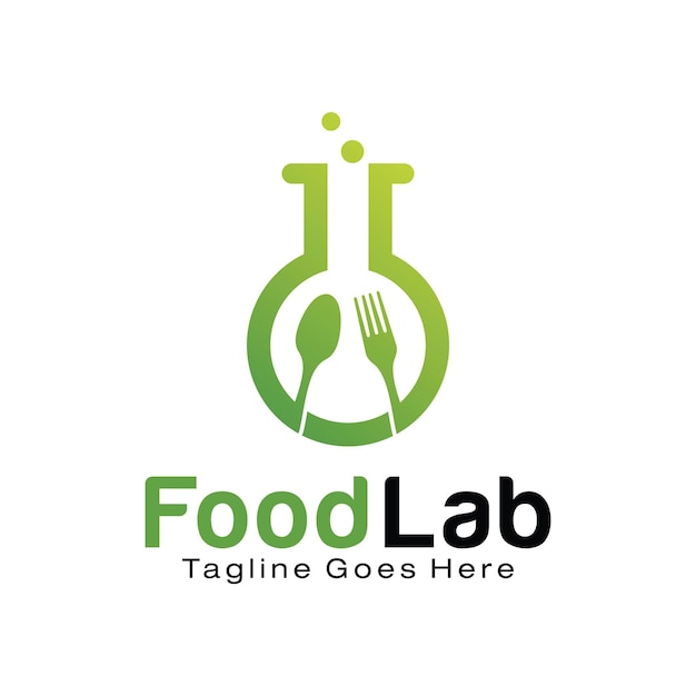 Food Lab logo design template