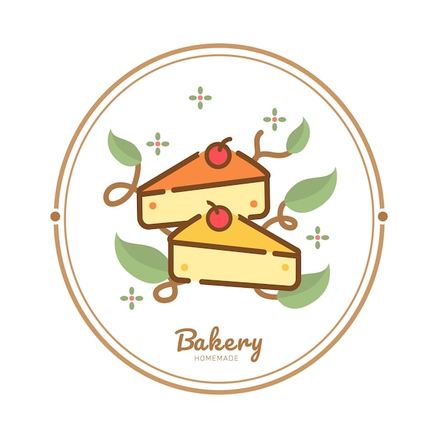 Food Label bakery sweet bakery dessert sweets shop Design Template