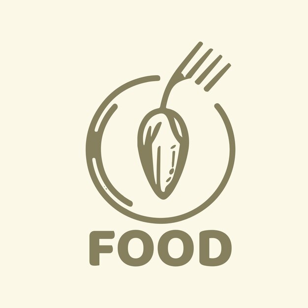 food logo design vector image