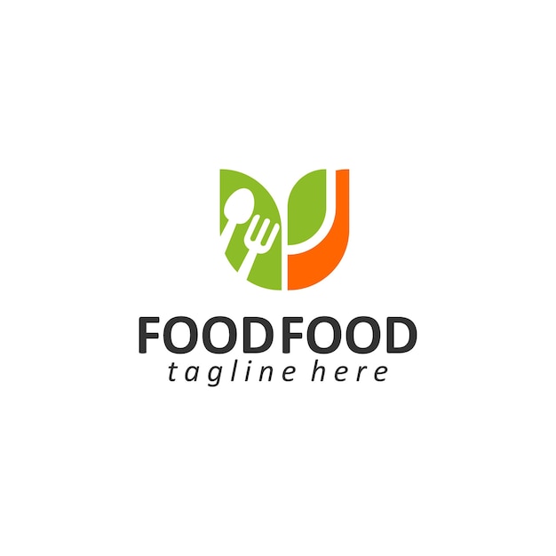 Food logo template vector Healthy food logo concept vector