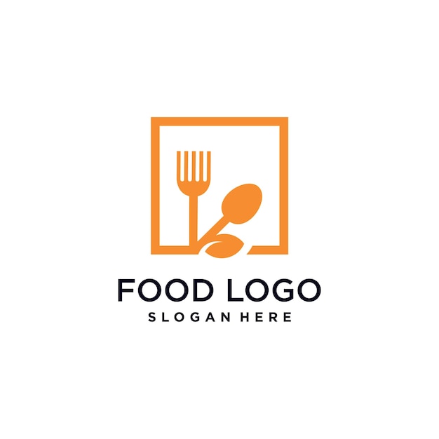 Food logo vector design illustration with modern creative concept