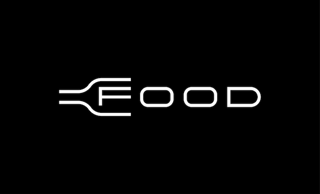 Food Logotype text logo Vector design