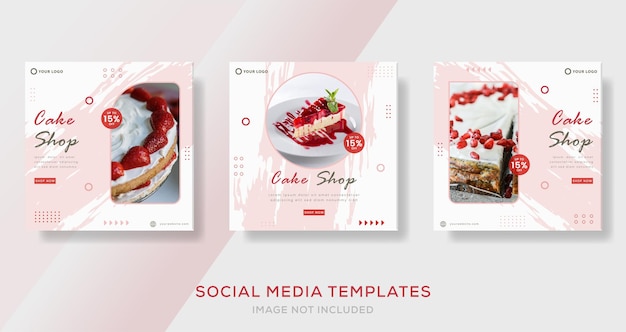 Food menu banner stories post template for social media premium vector