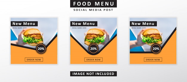 Food menu banner