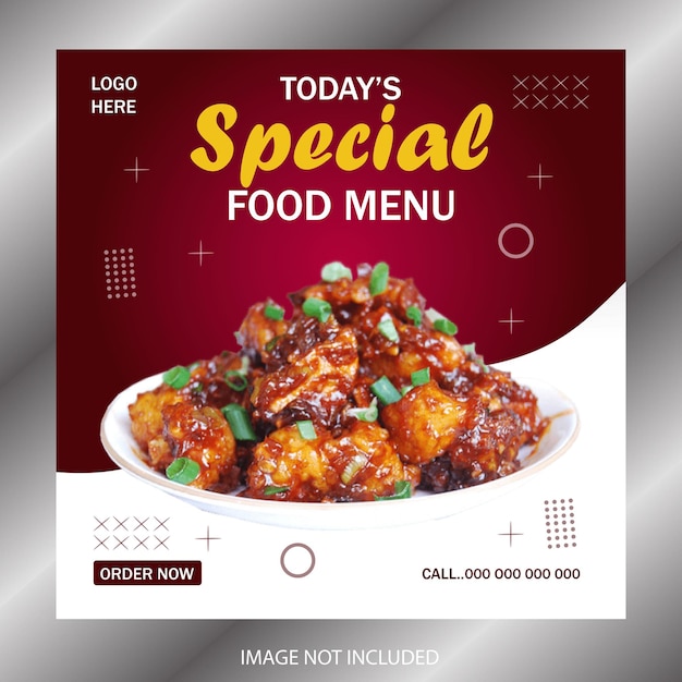 food menu web banner