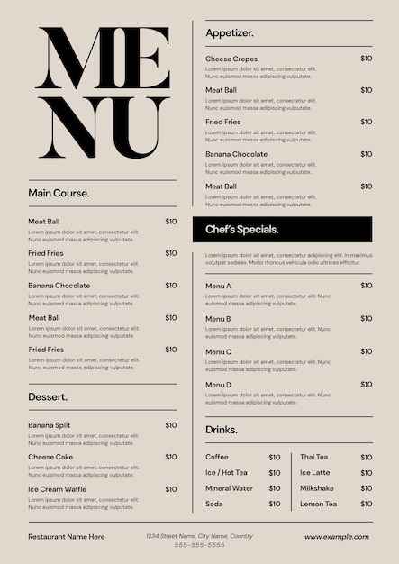 Food Menu