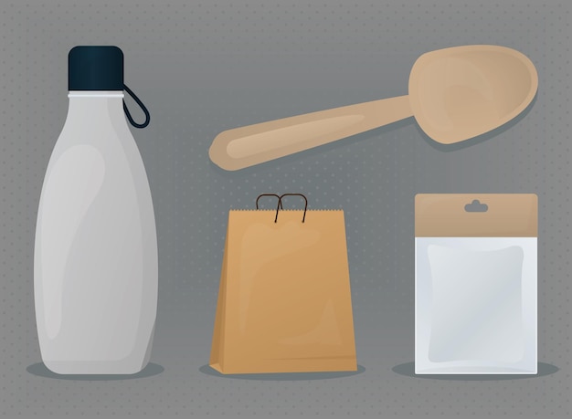 Food Package icon set