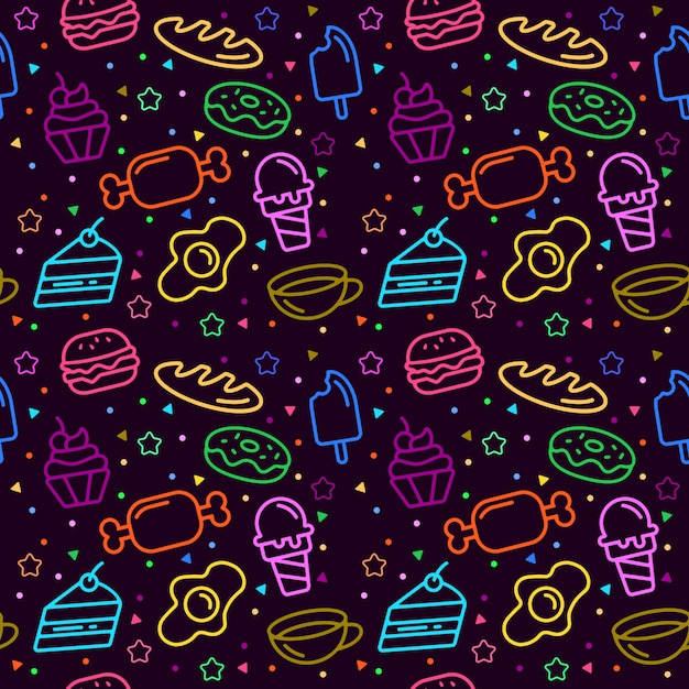 Food Pattern Background