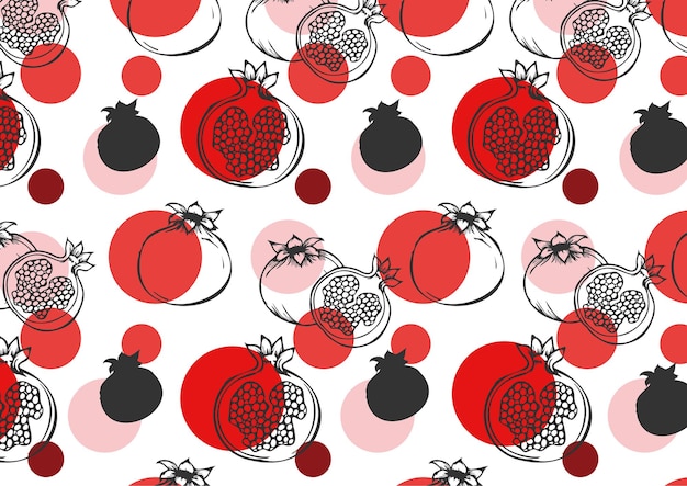 FOOD PATTERN COLLECTION POMEGRANATE